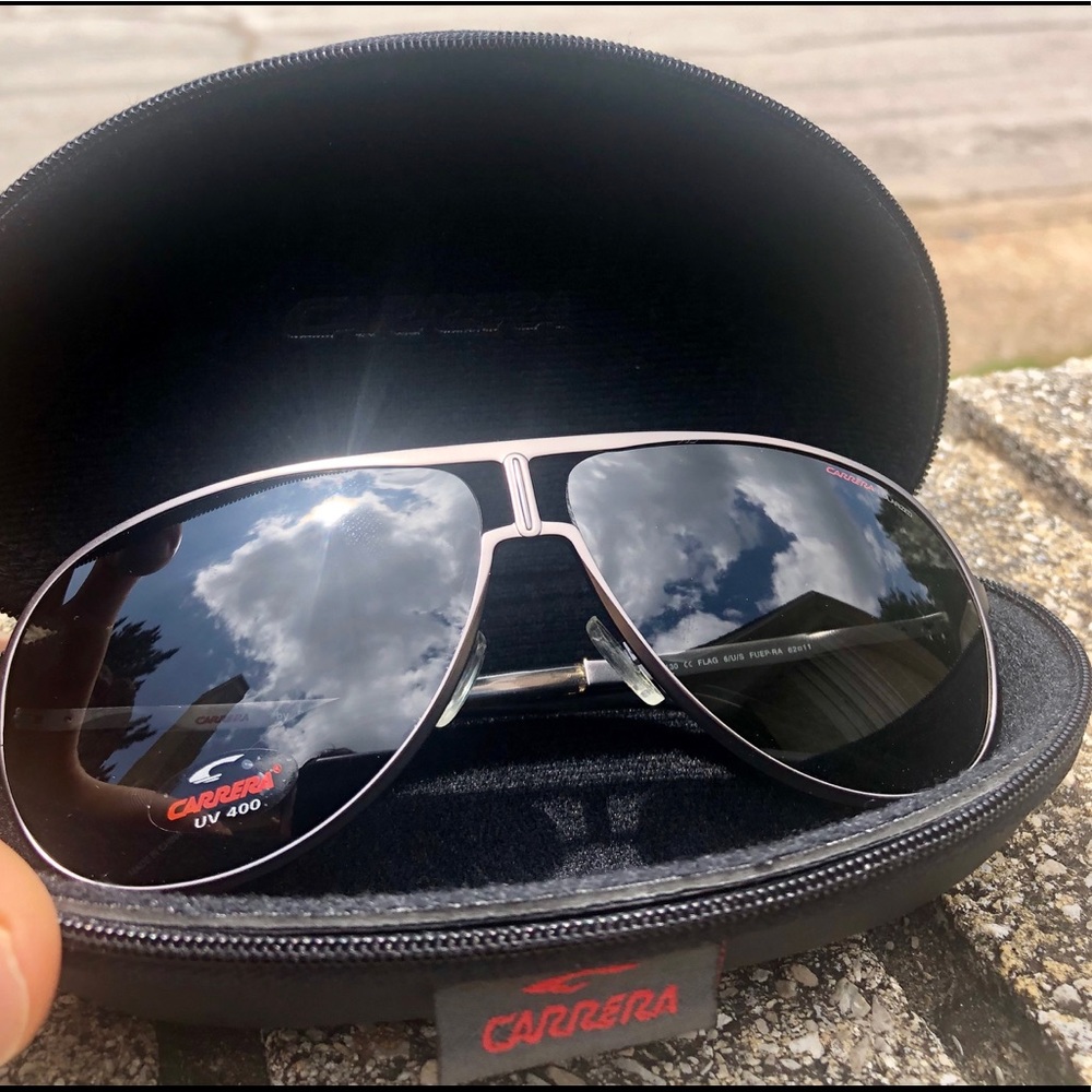 Carrera 130 6/U/S Aviator Sunglasses in Gunmetal